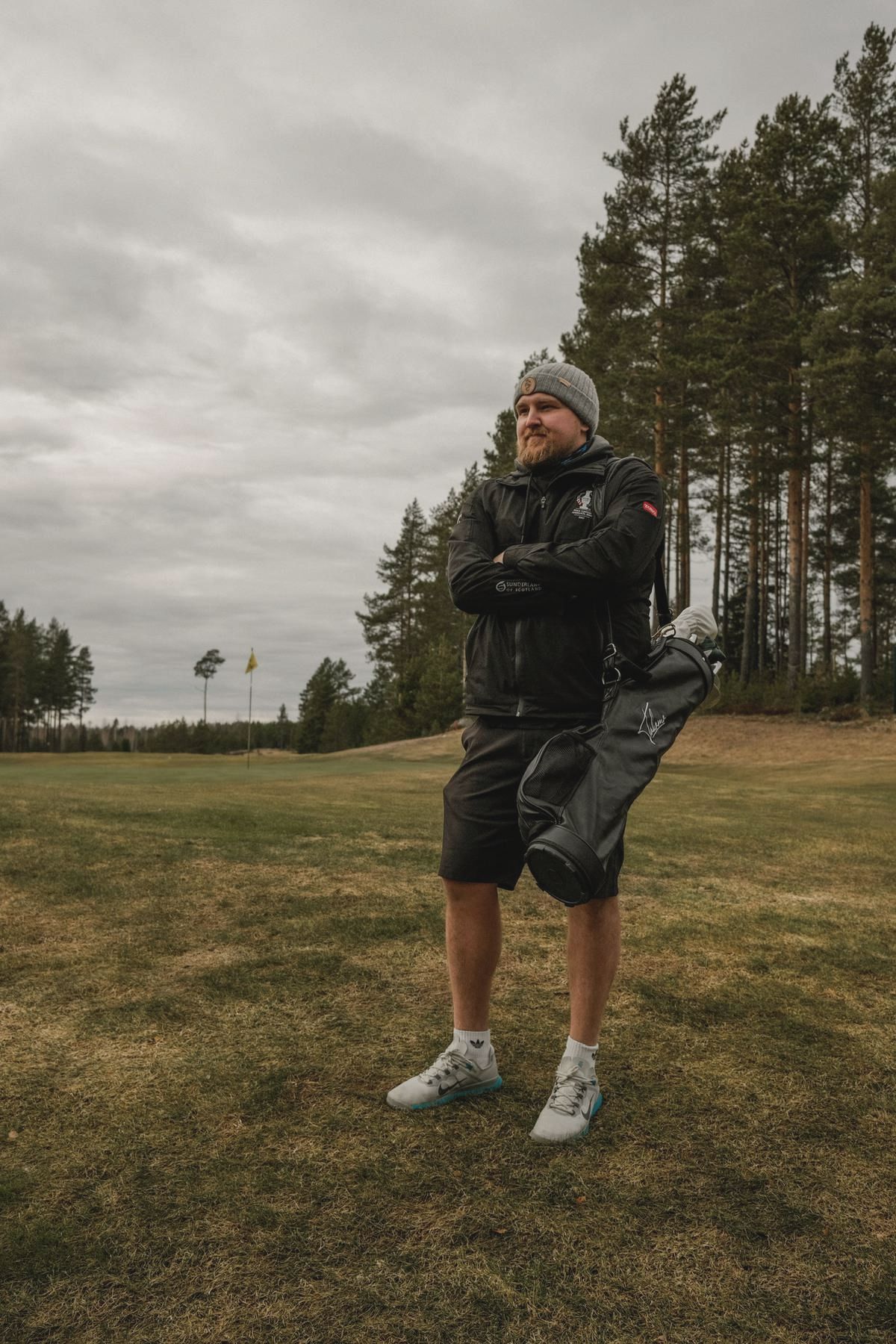 Janne Lehto on the course